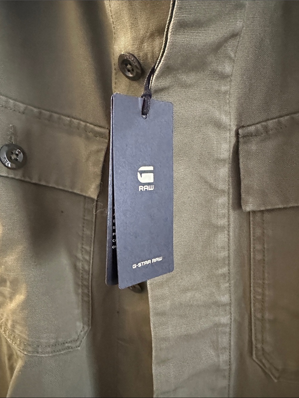 G-Star Shadow Olive Utility Overshirt NWT - Picture 3 of 4